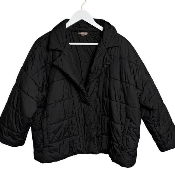 Lilla P Puffer Jacket Womens SZ XL 3/4 Sleeve 1 Button Coat Spring Lightweight - Picture 1 of 10